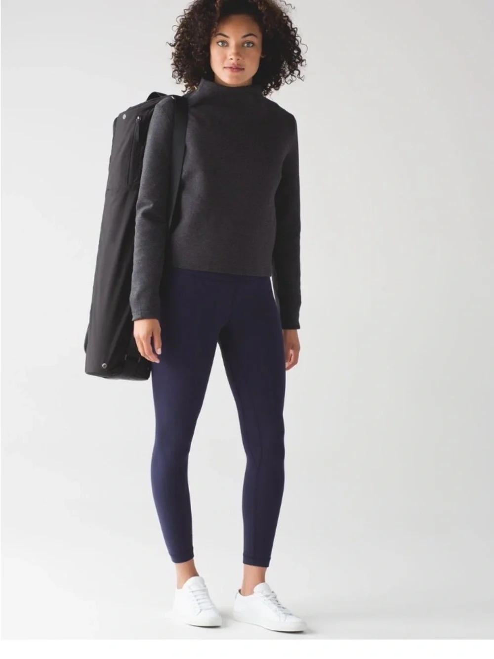 lululemon athletica Charcoal Long-Sleeve Pullover